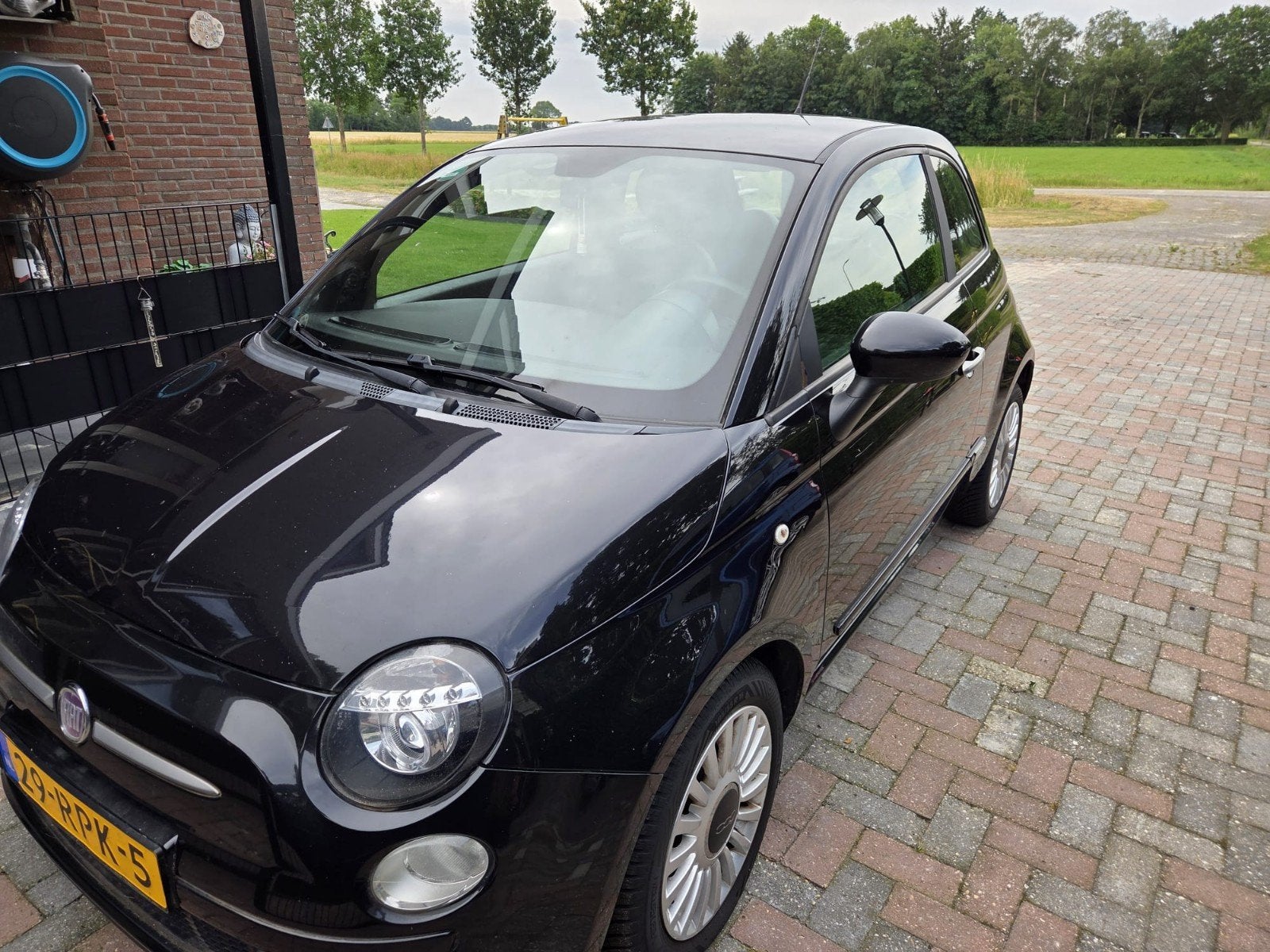 Fiat 500 0.9 Twinair 2011 Zwart, Auto's, Voorwielaandrijving, 31 €/maand, Origineel Nederlands, 24 km/l