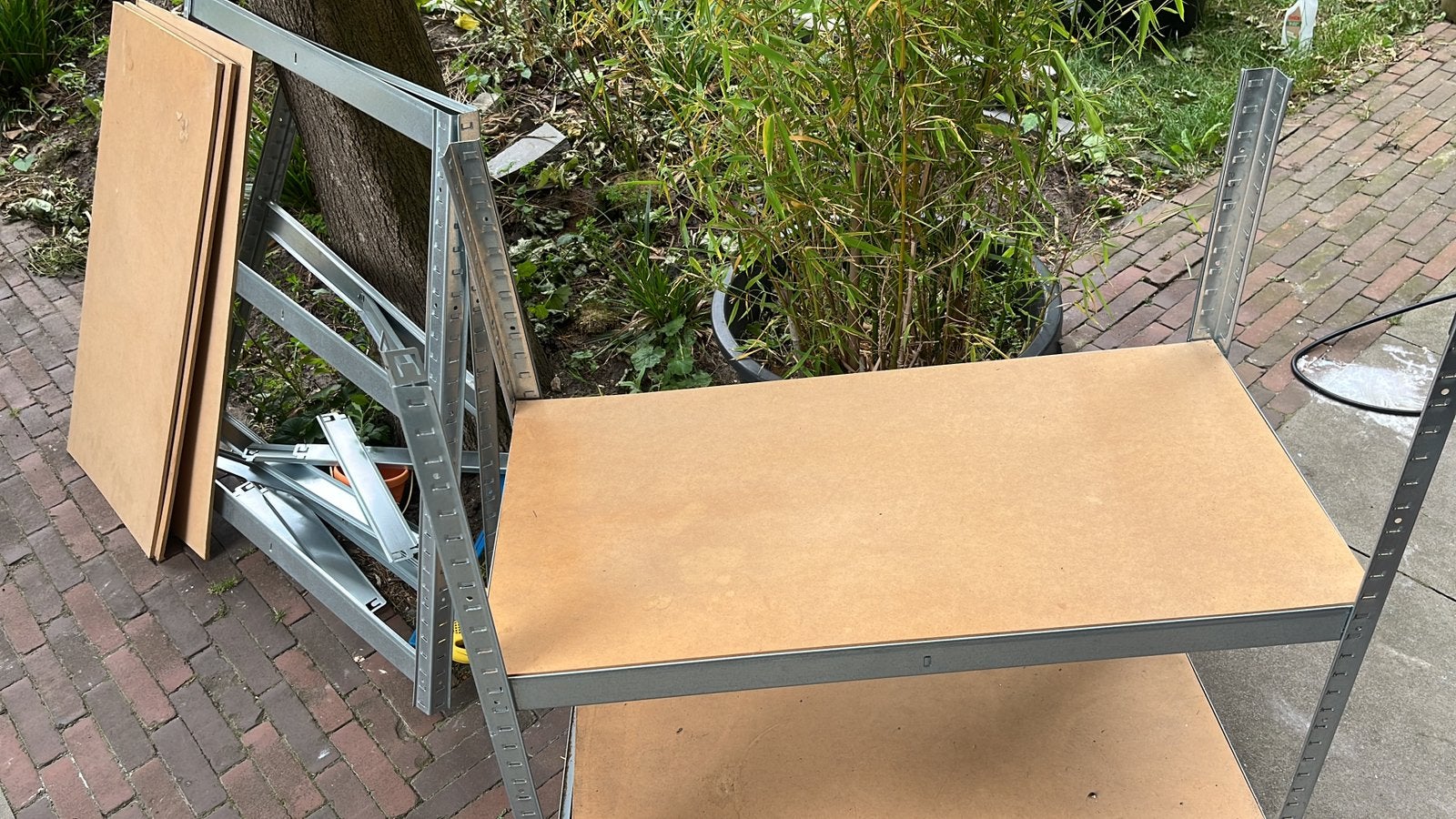 Stellage kast. Gedeeltelijk uit elkaar., Ophalen, Gebruikt, 170 cm of meer