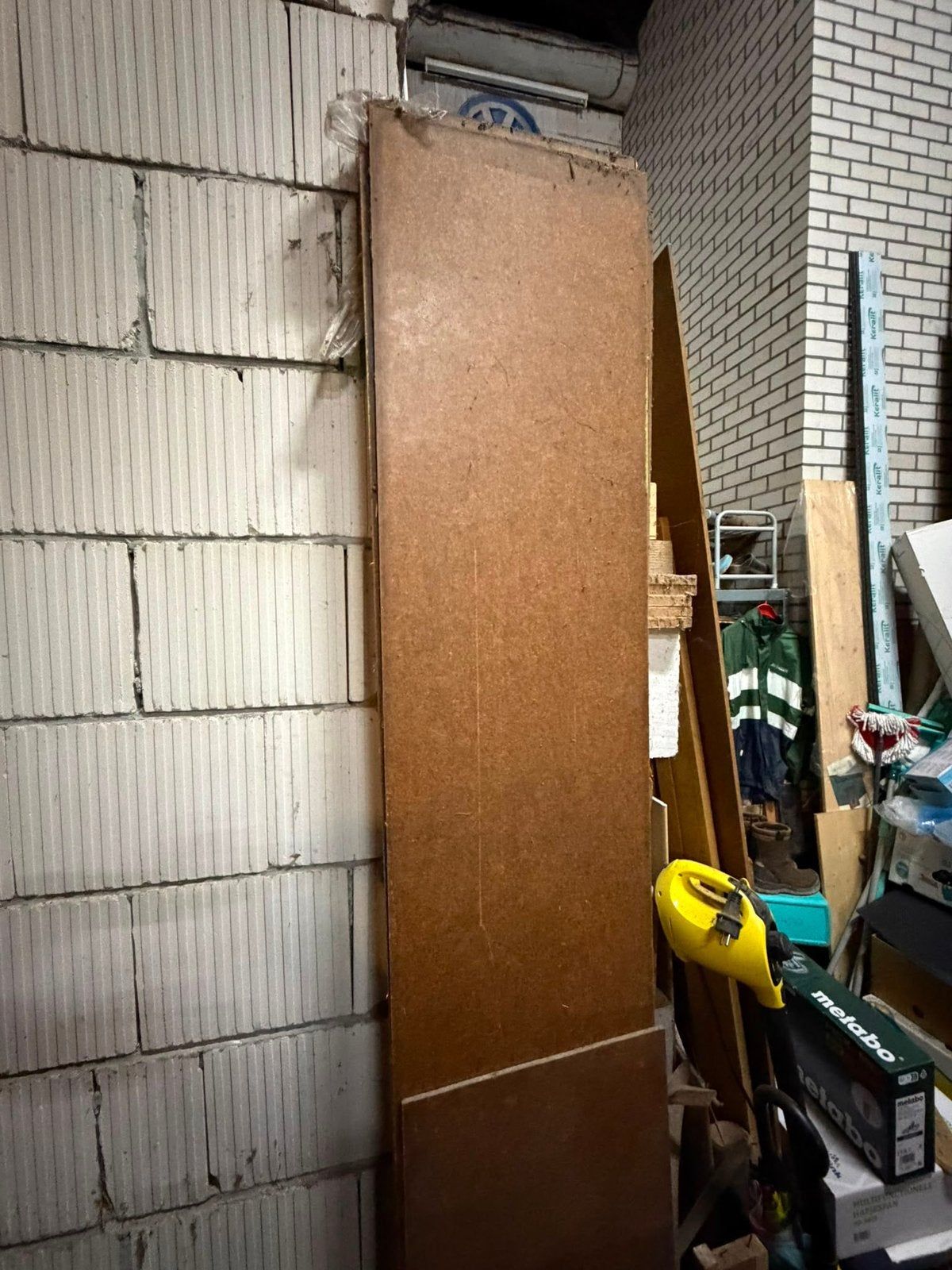 Hardboard platen, Ophalen, Zo goed als nieuw