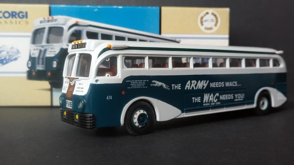 Yellow Coach 743 Wac The Army needs You 1:50 Corgi Pol, Corgi@corgi.co.uk, Corgi Classic ltd, Nieuw, Corgi