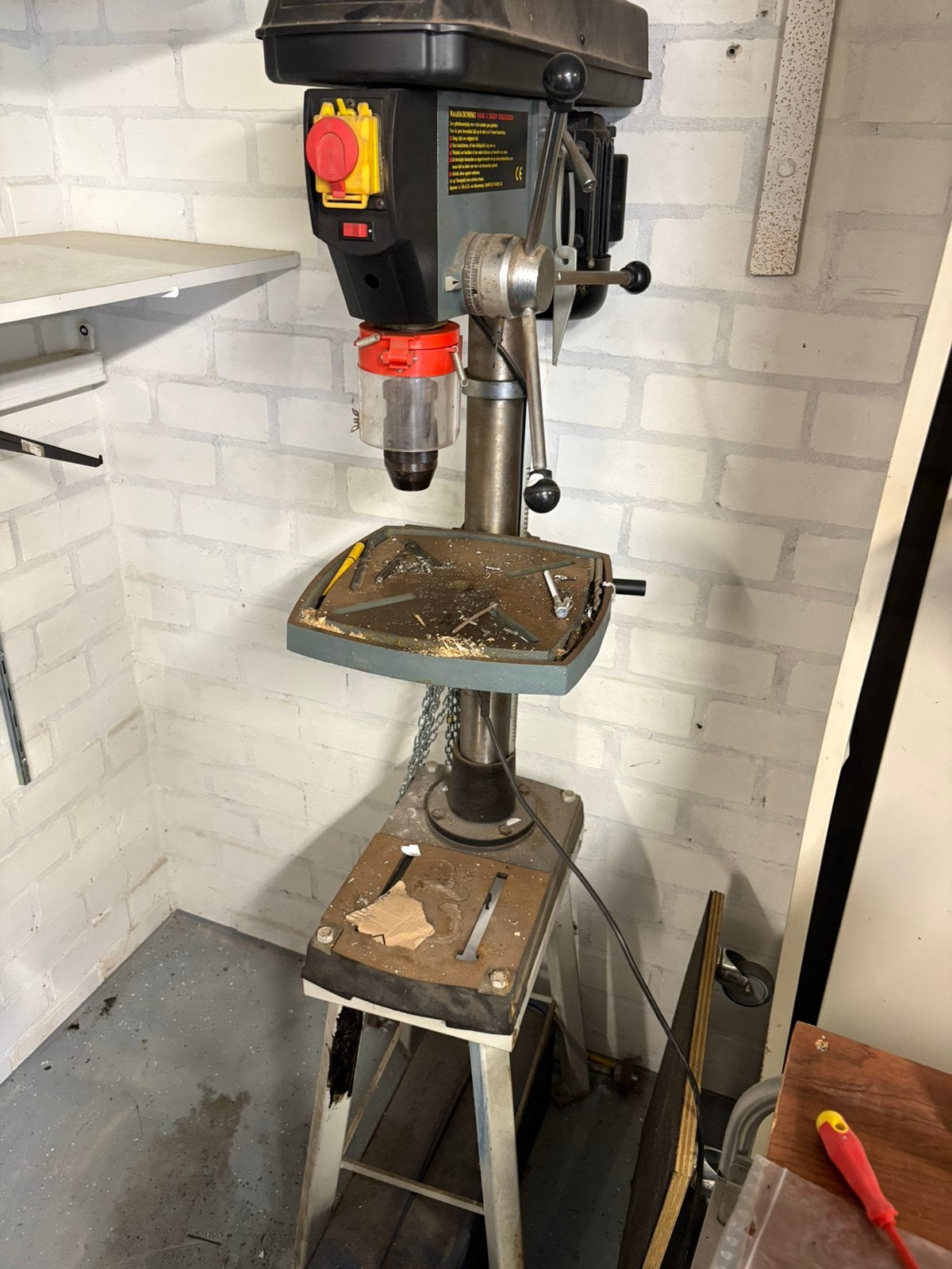 Kolom boormachine, Doe-het-zelf en Verbouw, Gereedschap | Boormachines, Ophalen, Gebruikt, Boormachine