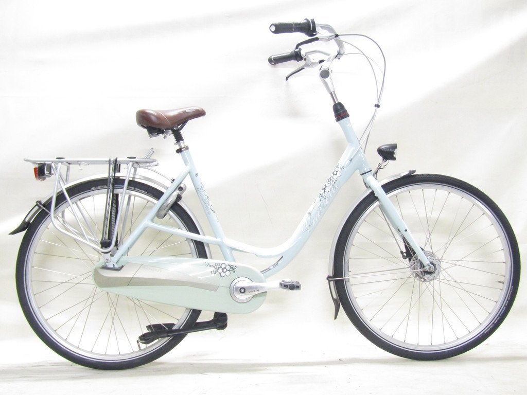 Gazelle Bloom blauw dames 57cm 28inch, 56 cm of meer, Gebruikt, Gazelle, Versnellingen