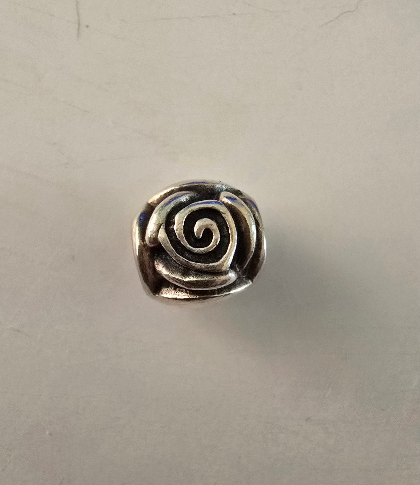Prachtige originele zilveren Pandora bedel - roos, Ophalen of Verzenden, Zo goed als nieuw, Zilver, Pandora
