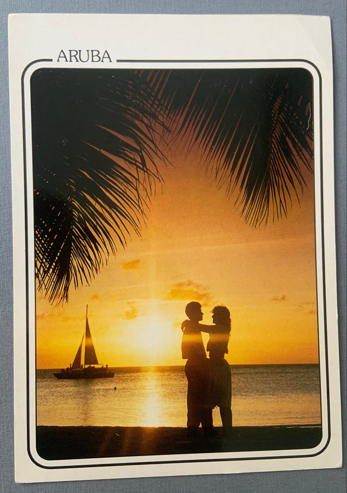 Aruba - Zonsondergang, Verzenden, 1980 tot heden, Ongelopen, Buiten Europa