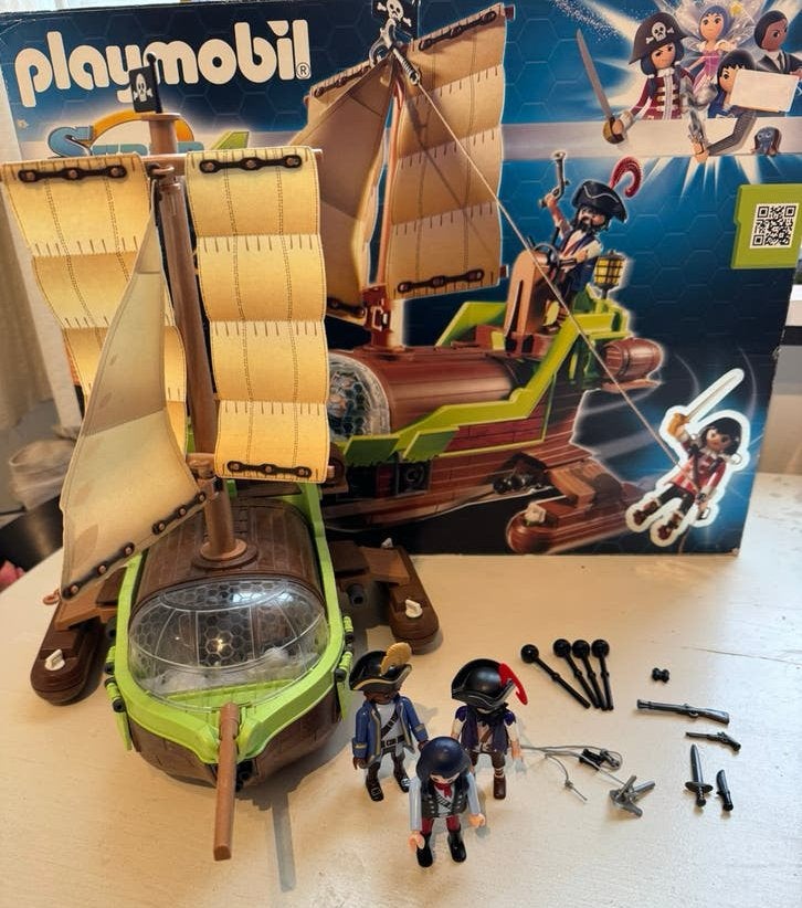 Playmobil Galjoen Kameleon met Ruby – 9000, Gebruikt, Complete set, Ophalen of Verzenden, Boot/Schip