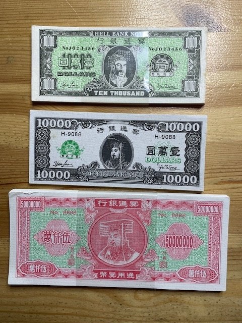 Chinees Joss-papier (incense papers), Ophalen of Verzenden, Zuidoost-Azië, Setje