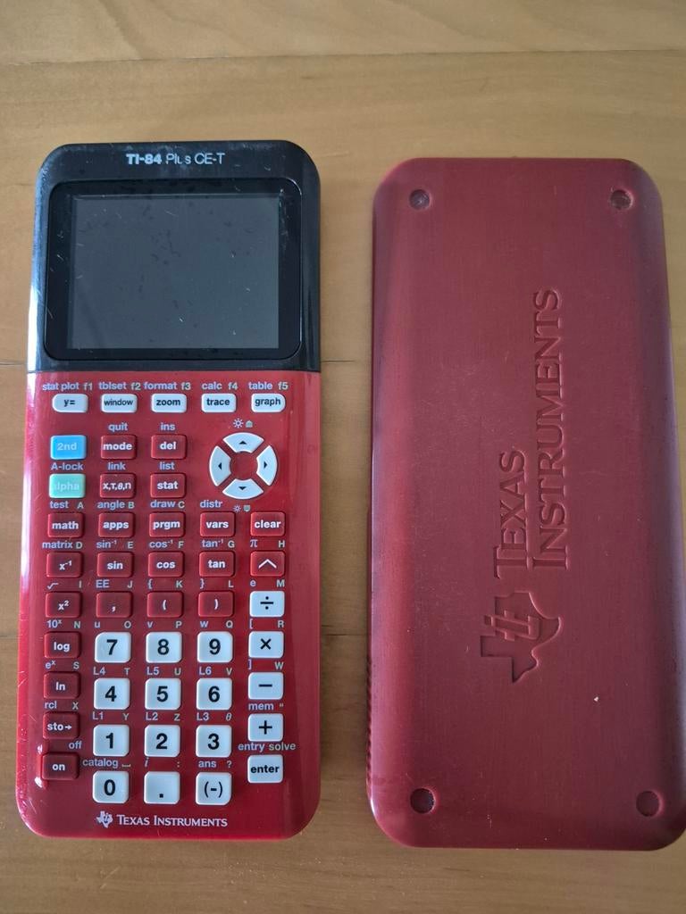 Grafische rekenmachine. TI-84 Plus CE-T rood, Diversen, Ophalen, Grafische rekenmachine