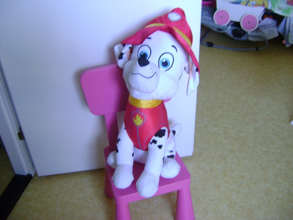 grote paw patrol knuffel marshall hond van 67cm groot, Zo goed als nieuw, Middelgroot (20 tot 80 cm), Meerkleurig, Paw Patrol