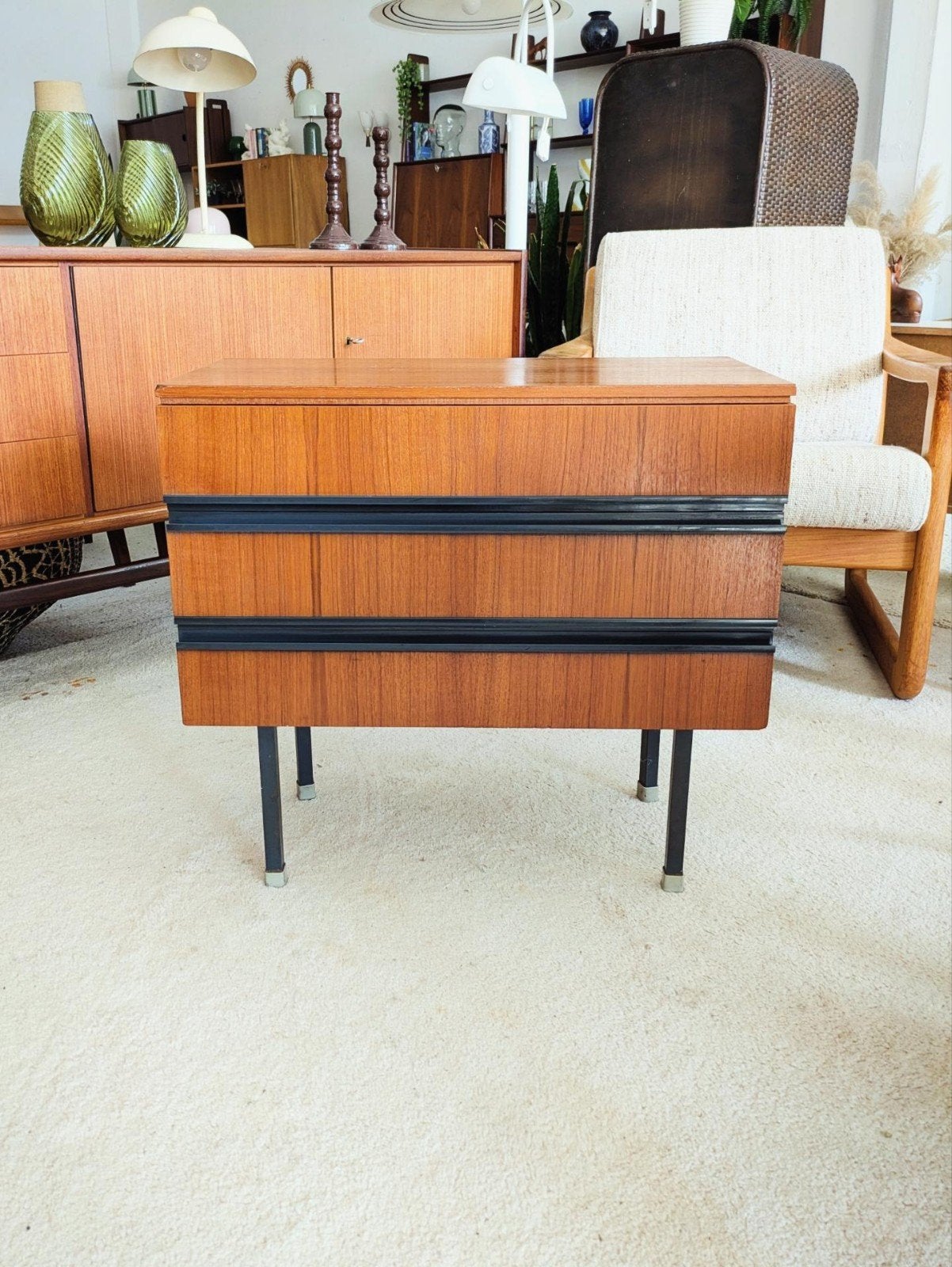Vintage retro ladekastje, Ophalen, Minder dan 50 cm, ., .
