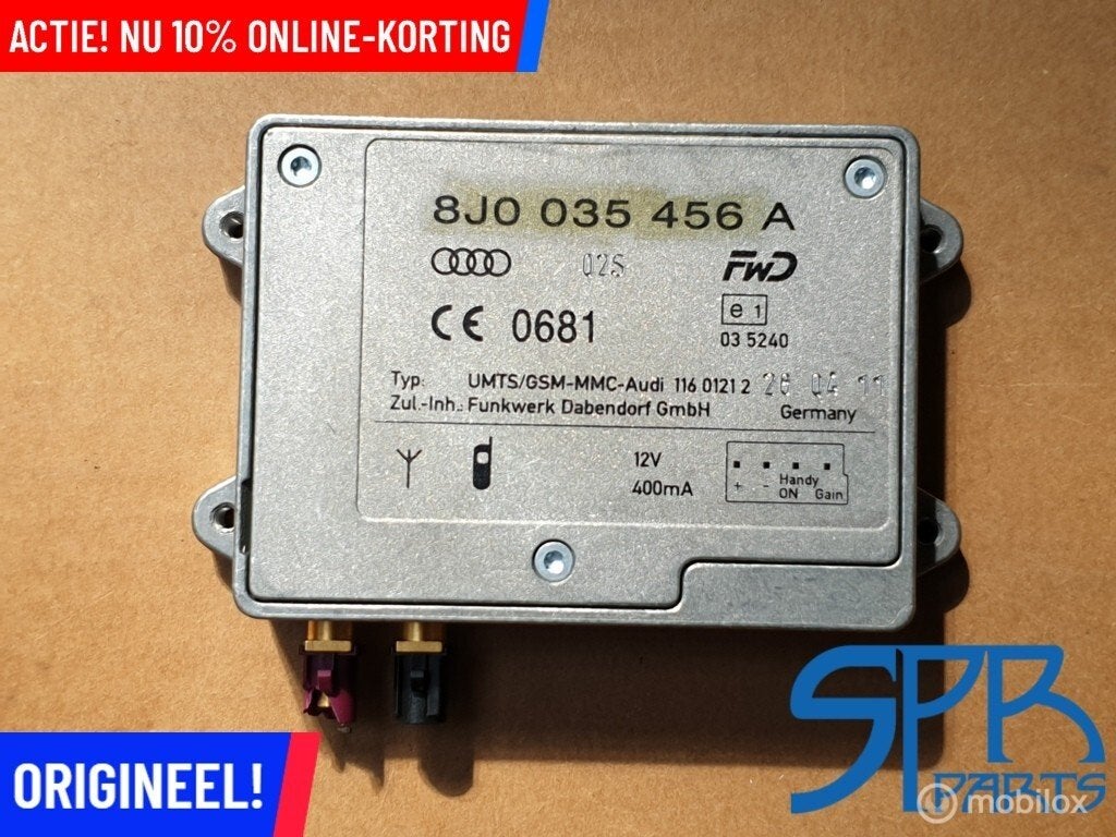 8J0035456A Signaalversterker Antennemodule AUDI A3 A4 A5 A6, Auto-onderdelen, Audi, Gebruikt, Audi, Ophalen of Verzenden