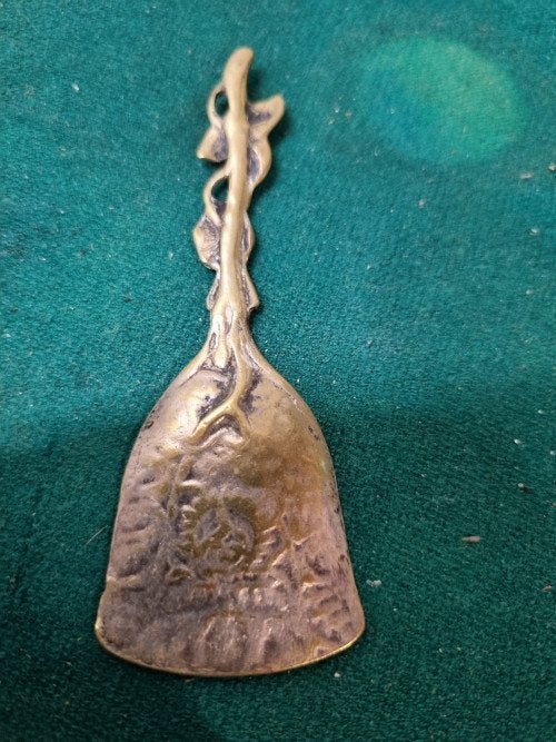 suikerlepel messing vintage bewerkt, Huis en Inrichting, Keuken | Bestek, Ophalen of Verzenden, 'T Olde Gre-j, Info@toldegrej.nl