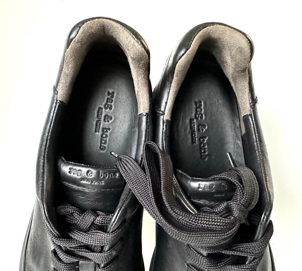 Rag & Bone leren lage sneakers maat 45 Nieuw, Rag & Bone, Verzenden, Zwart, Nieuw