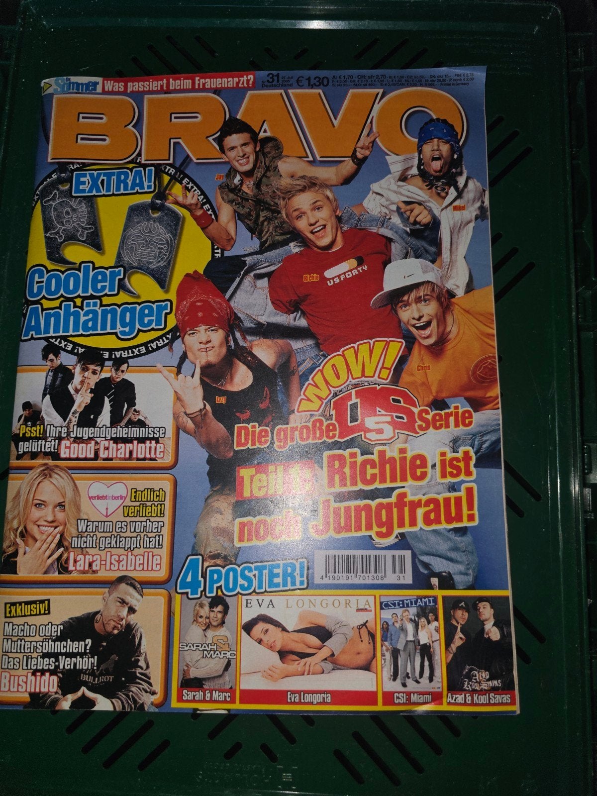 Bravo Magazine - Editie met US5, Eva Longoria, Bushido, Boeken, Ophalen of Verzenden, Gelezen, Gossip of Showbizz
