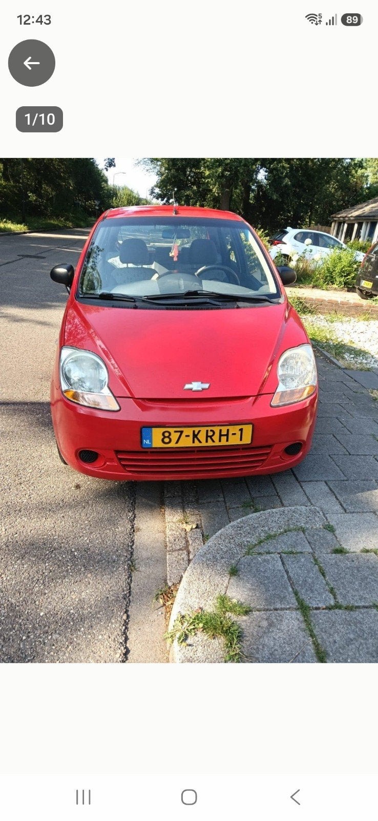 Chevrolet Matiz 0.8 2010 Rood, Auto's, Voorwielaandrijving, Origineel Nederlands, Particulier, 3 cilinders