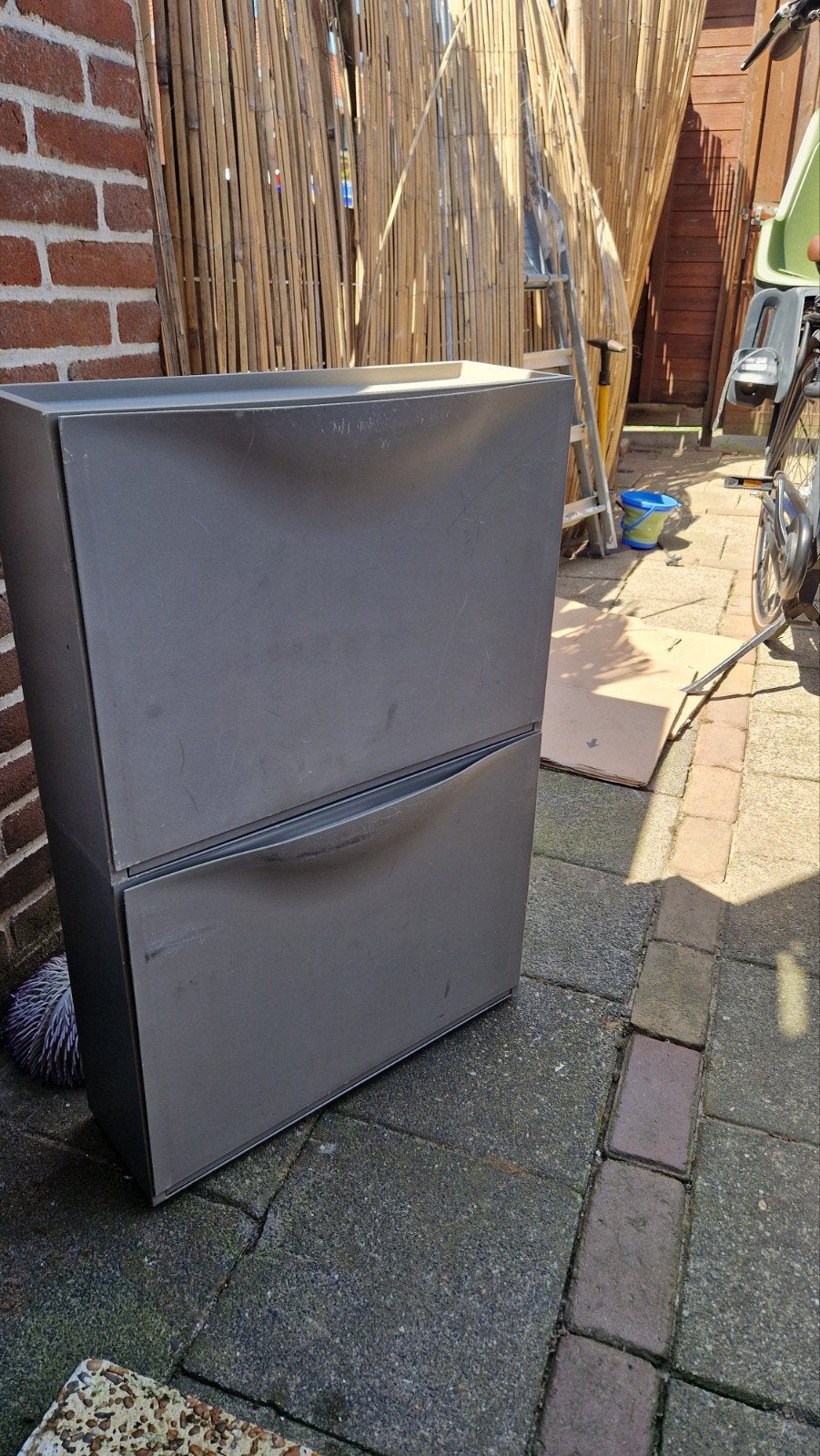 3x grijze Trones IKEA schoenenkast, Huis en Inrichting, Kasten | Schoenenkasten, Ophalen, Gebruikt