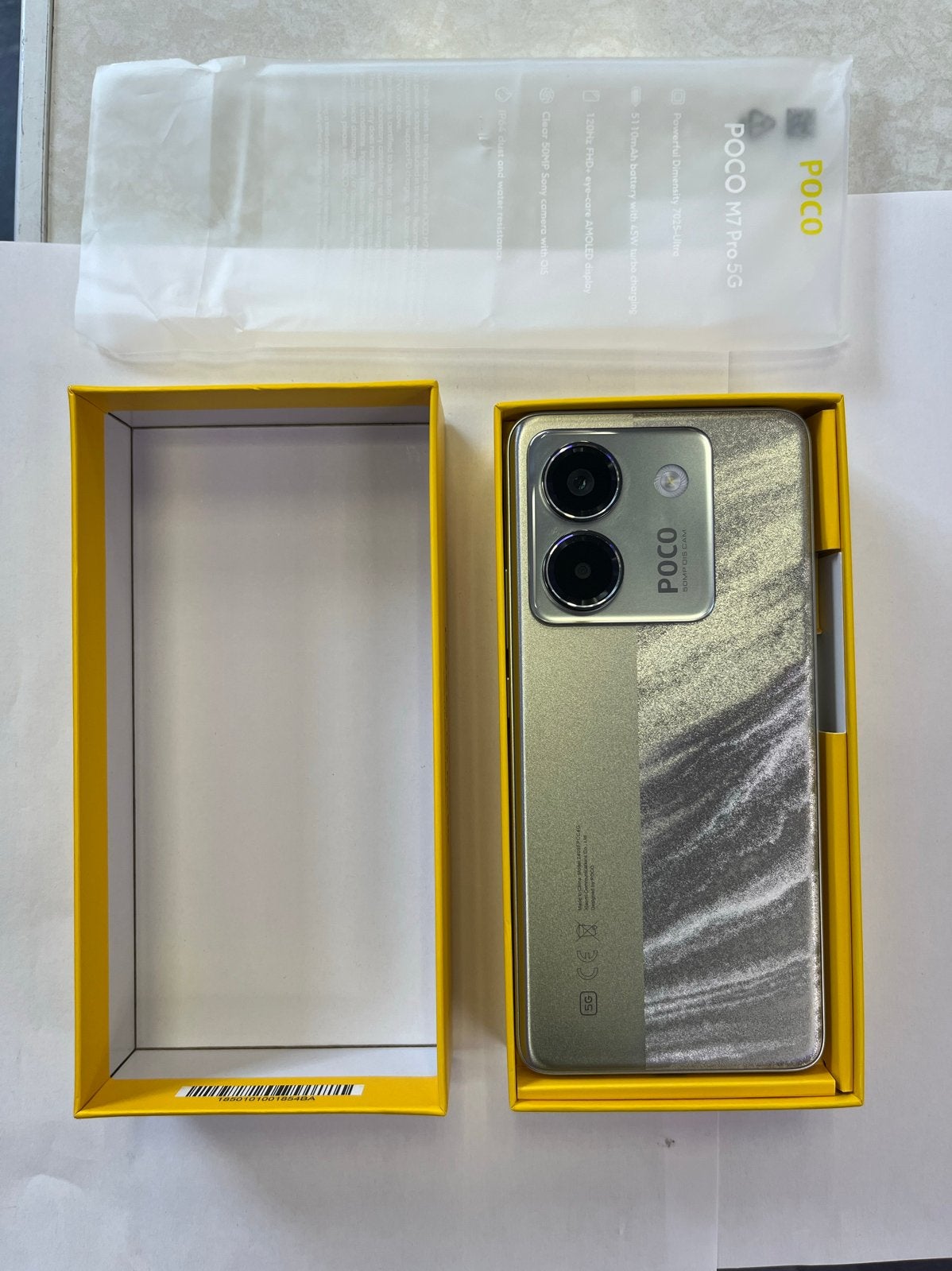 Xiaomi POCO M7 Pro 5G - 512GB - Zilver - Garantie - Factuur, Overige modellen, Ophalen of Verzenden, Zo goed als nieuw, Zonder simlock