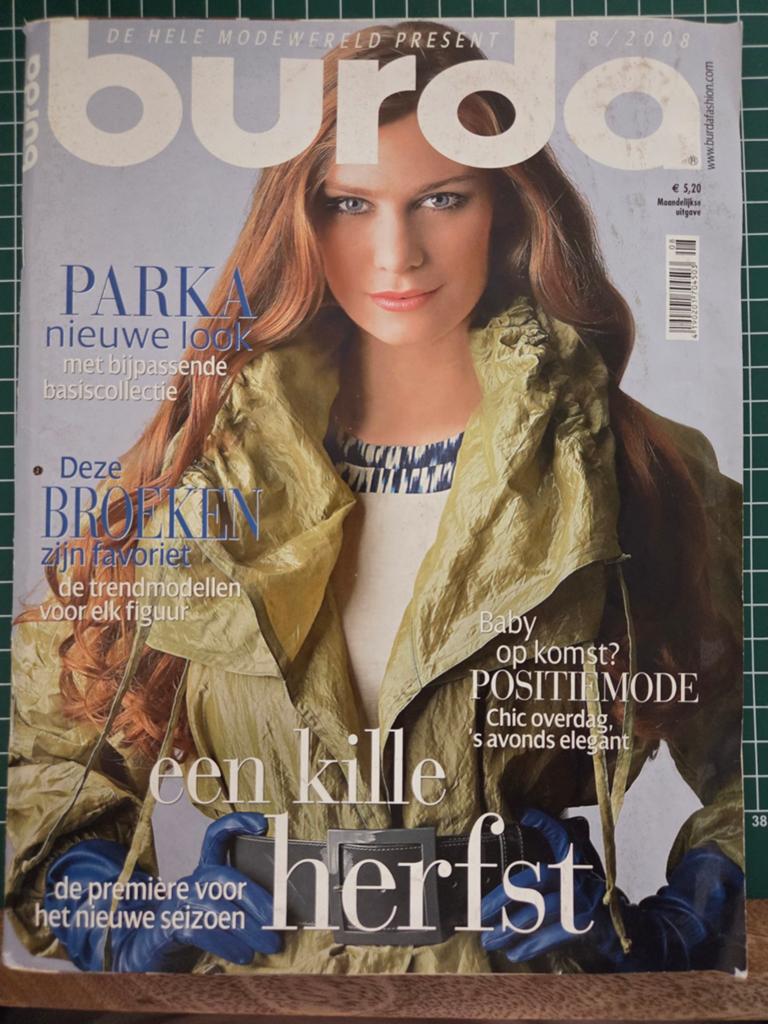 Burda Mode Tijdschrift 8/2008 - Ongebruikt en Compleet, Ophalen of Verzenden, Nieuw, Burda