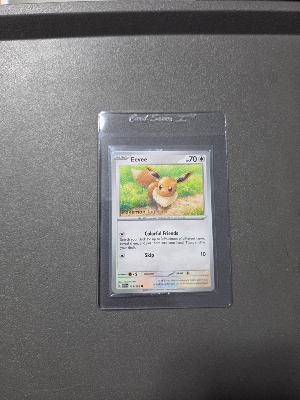 Eevee 133/165 | 151 stamped promo: Pokemon Together, Ophalen of Verzenden, Nieuw