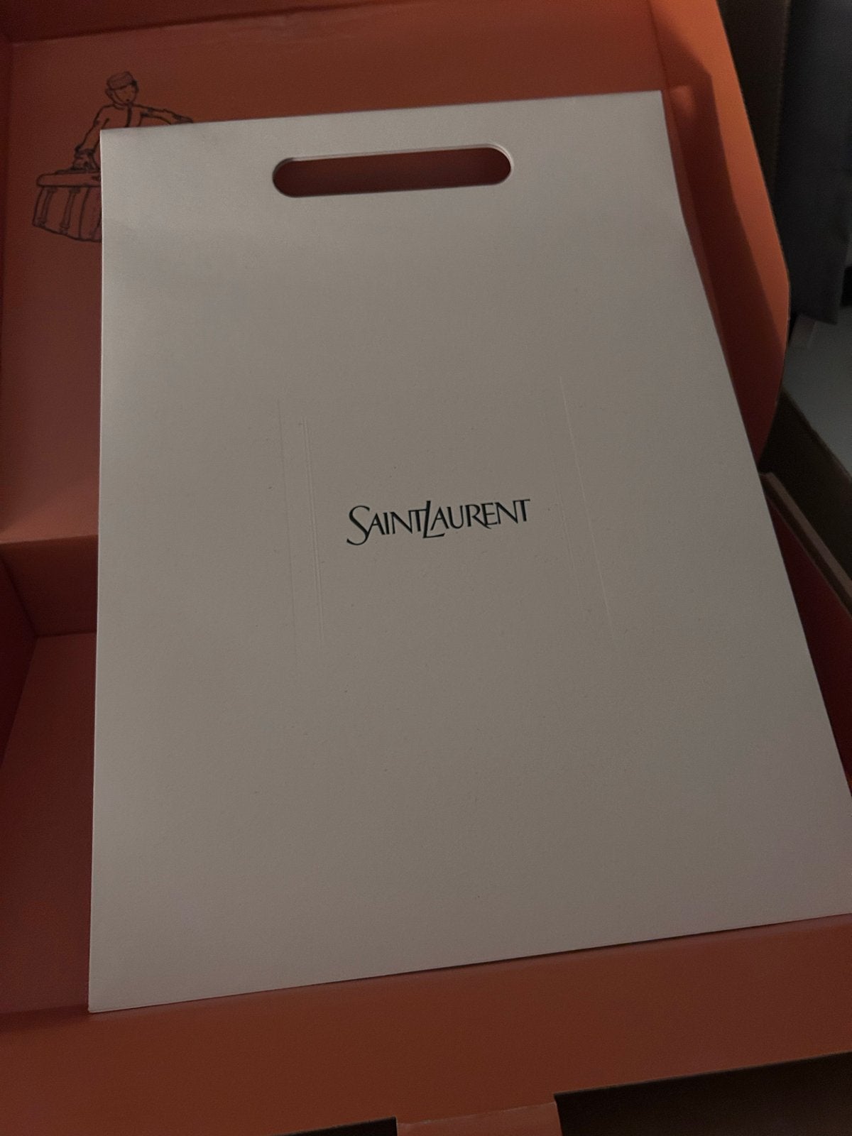 Saint Laurent papieren tassen (L&M) + stickers/envelope, Ophalen, Nieuw, Verpakking
