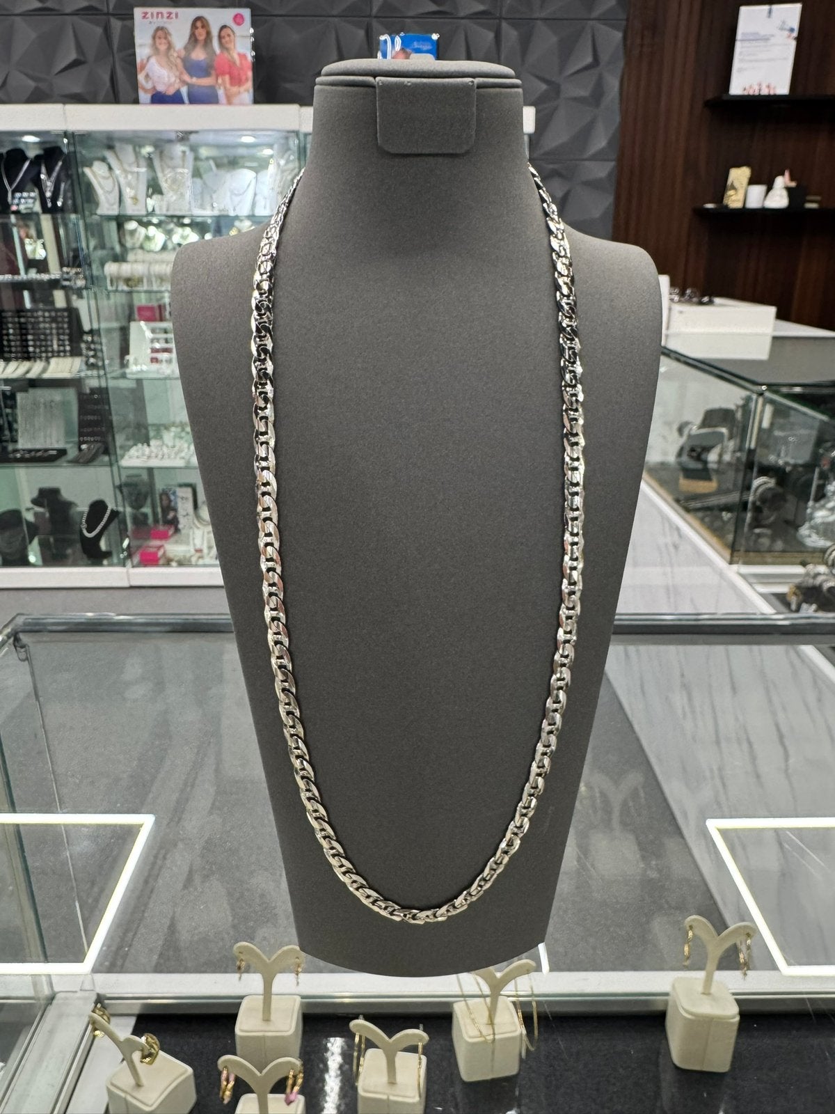 Zilver 925 - Zilveren Ketting - Nieuw - 47.67gr, Sieraden, Tassen en Uiterlijk, Kettingen, Ophalen of Verzenden, Nieuw, Zilver