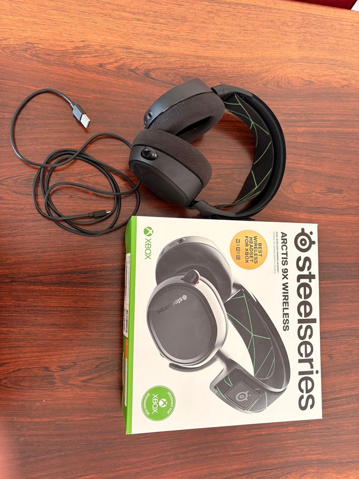 Steelseries artic 9X wireles headset voor xbox, Computers en Software, Headsets, Ophalen of Verzenden, Zo goed als nieuw