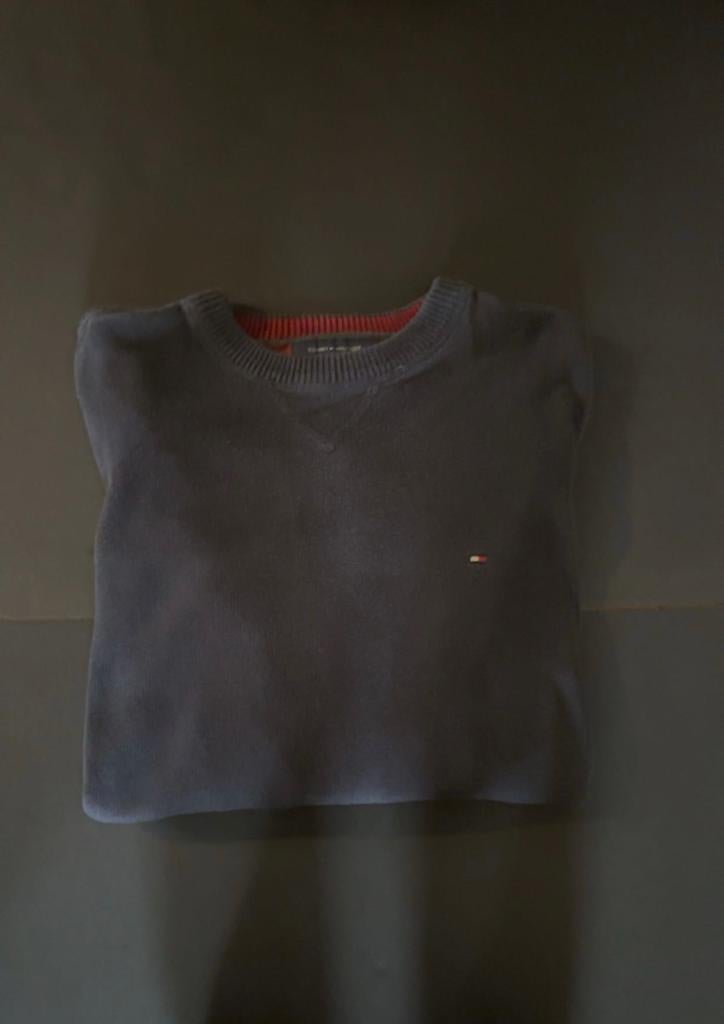 Nieuwe Tommy Hilfiger trui - Donkerblauw, Kleding | Heren, Truien en Vesten, Ophalen of Verzenden, Nieuw, Maat 48/50 (M), Blauw