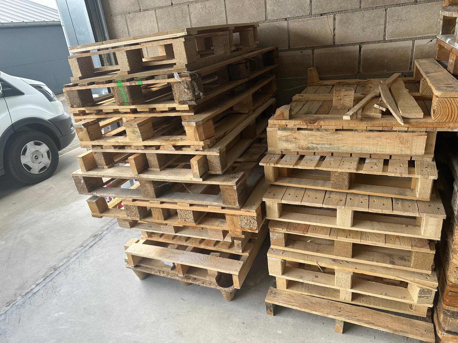 Diverse houten pallets - Gebruikt, Doe-het-zelf en Verbouw, Ophalen, Gebruikt, 100 cm of meer, 60 cm of meer