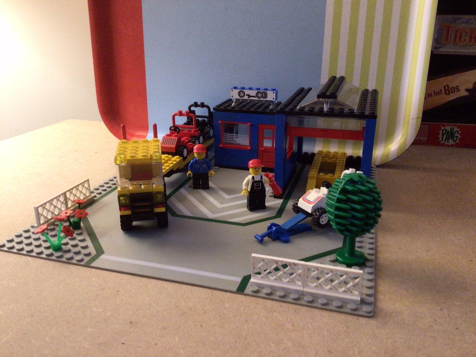 Legoland garage 1966, Gebruikt, Lego, Ophalen of Verzenden, Compleet