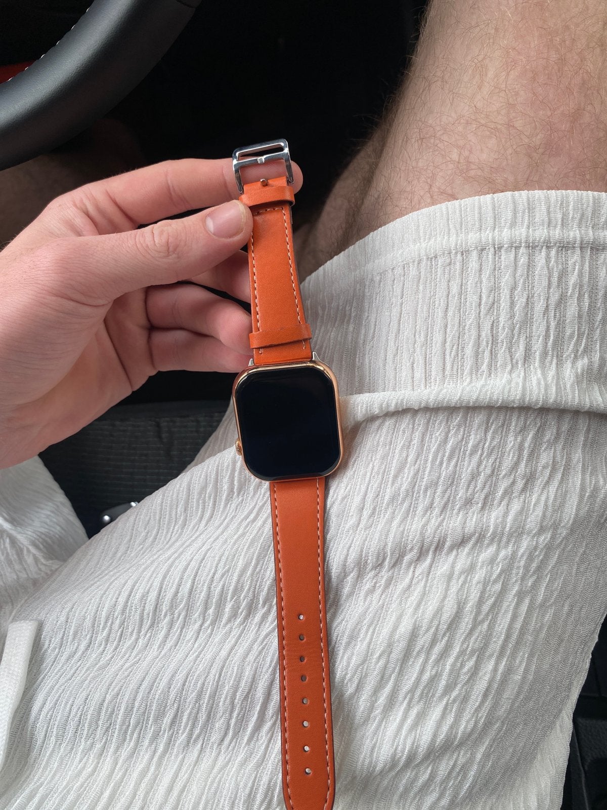 Ik verkoop deze Hermès Apple Watch;  voor meer informatie., Ophalen of Verzenden, Zo goed als nieuw, Zwart, IOS