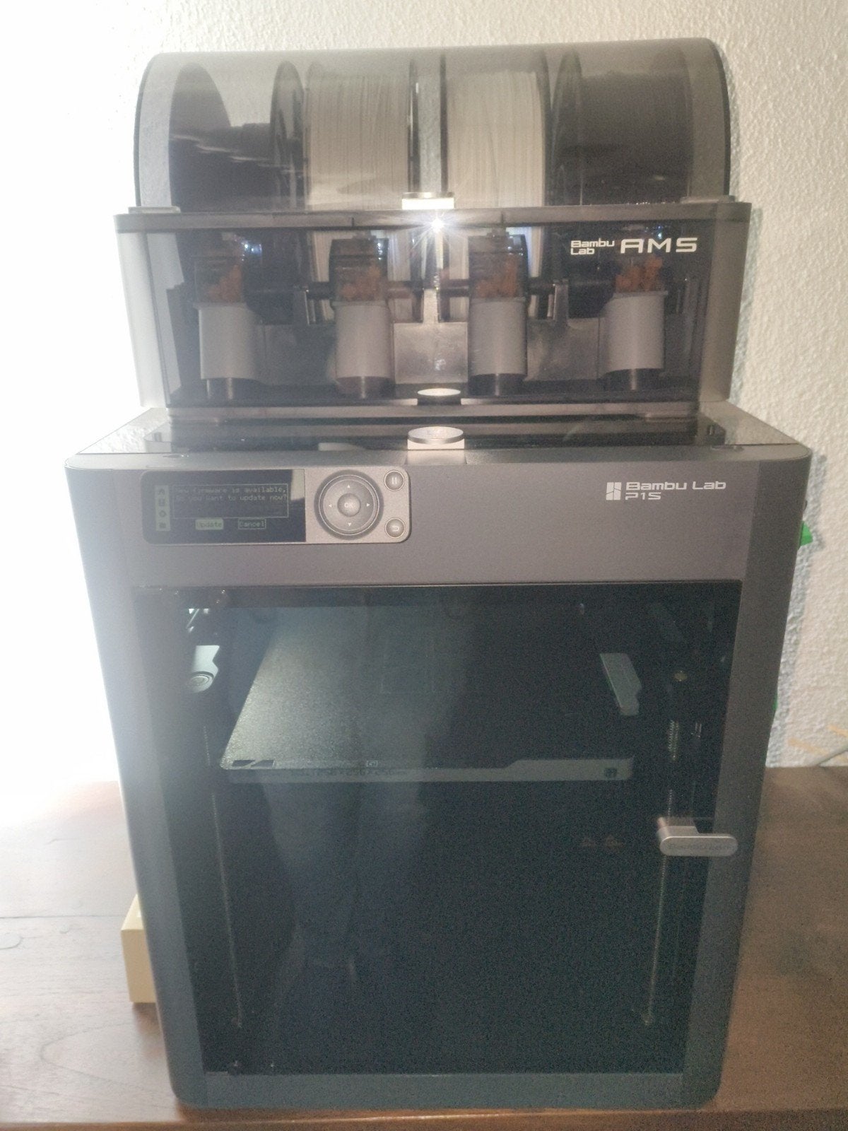 Bambu Lab P1S 3D-printer met AMS en filament, Computers en Software, 3D Printers, Zo goed als nieuw, Filament, Ingebouwde Wi-Fi