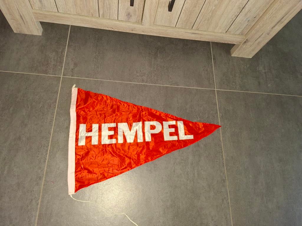 Scheepvaart vlag Hempel, Ophalen of Verzenden, Zo goed als nieuw, Reclamebord