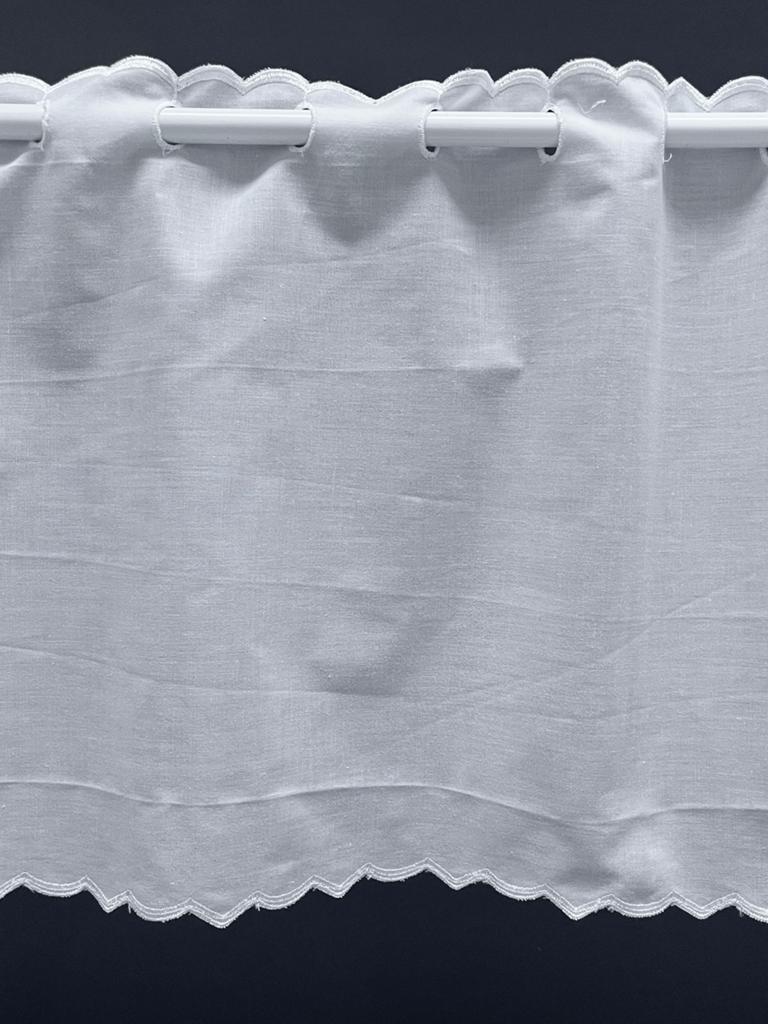 2,3 meter wit effen valletje 34cm hoog, Wit, Nieuw, Ophalen of Verzenden, 200 cm of meer