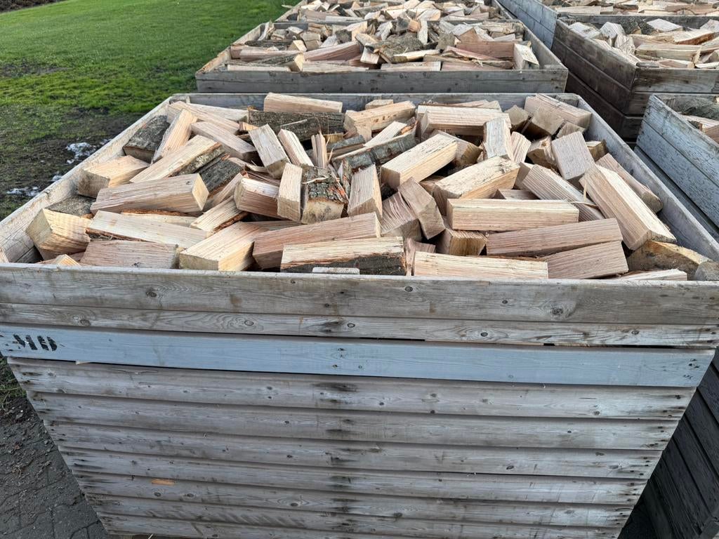 Eiken haardhout, Tuin en Terras, Haardhout, 6 m³ of meer, Ophalen of Verzenden, Eikenhout, Blokken