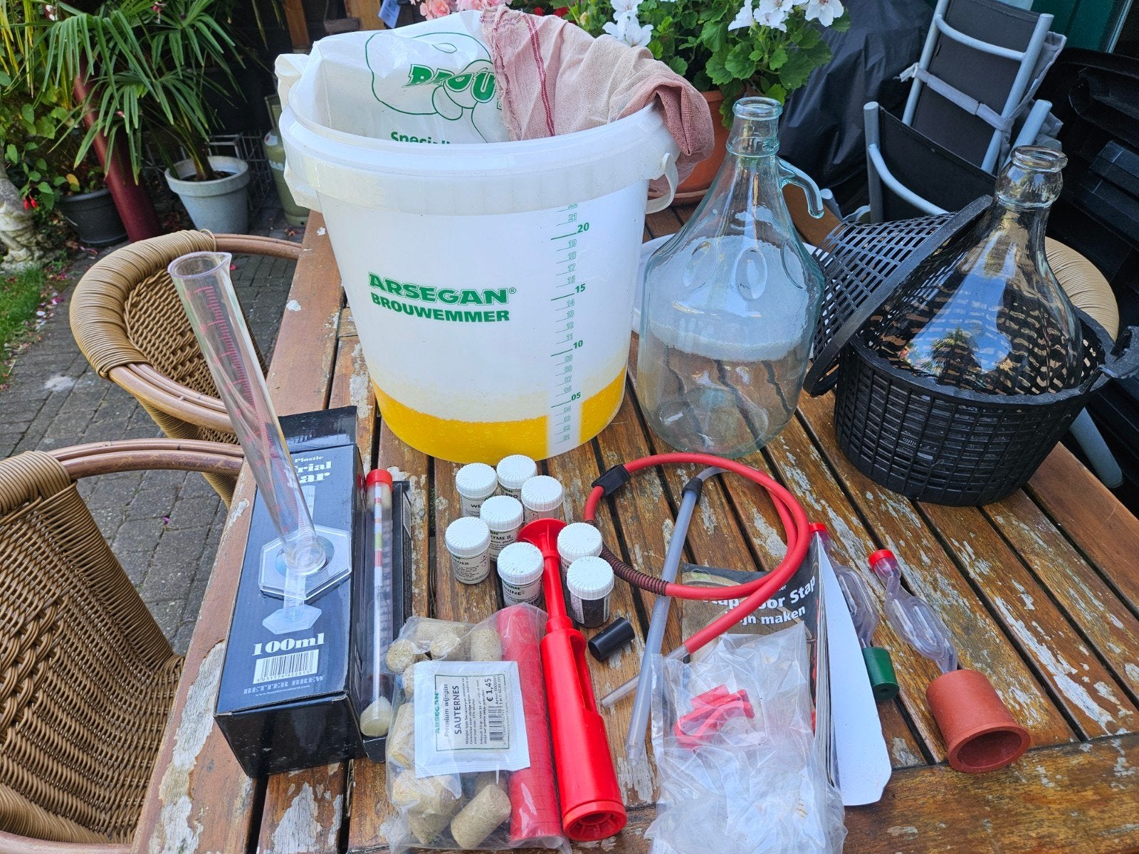 Brouwstarterspakket: Compleet voor wijn/bier maken, Ophalen, Gebruikt