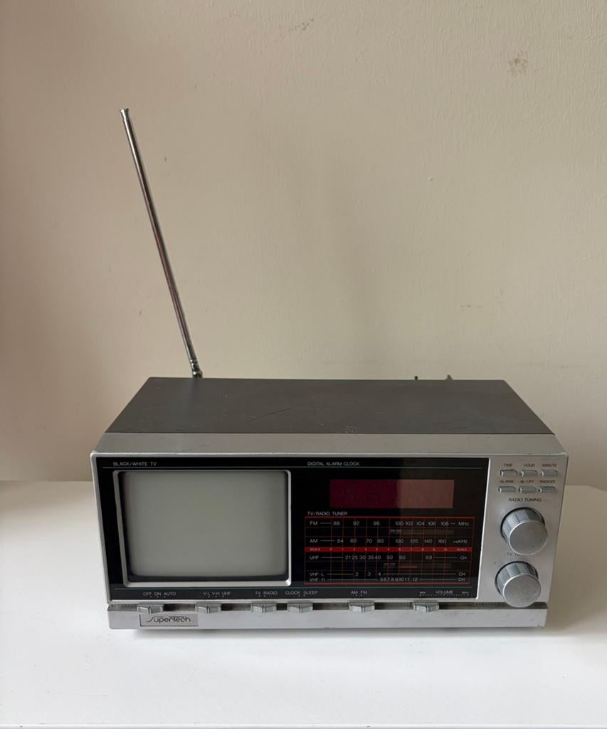 Supertech vintage radio /TV toestel, 1970, Audio, Tv en Foto, Ophalen of Verzenden, Gebruikt, Overige typen