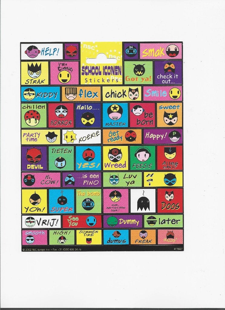Stickervel: Schoolstickers, Verzamelen, Ophalen, Zo goed als nieuw, Overige typen