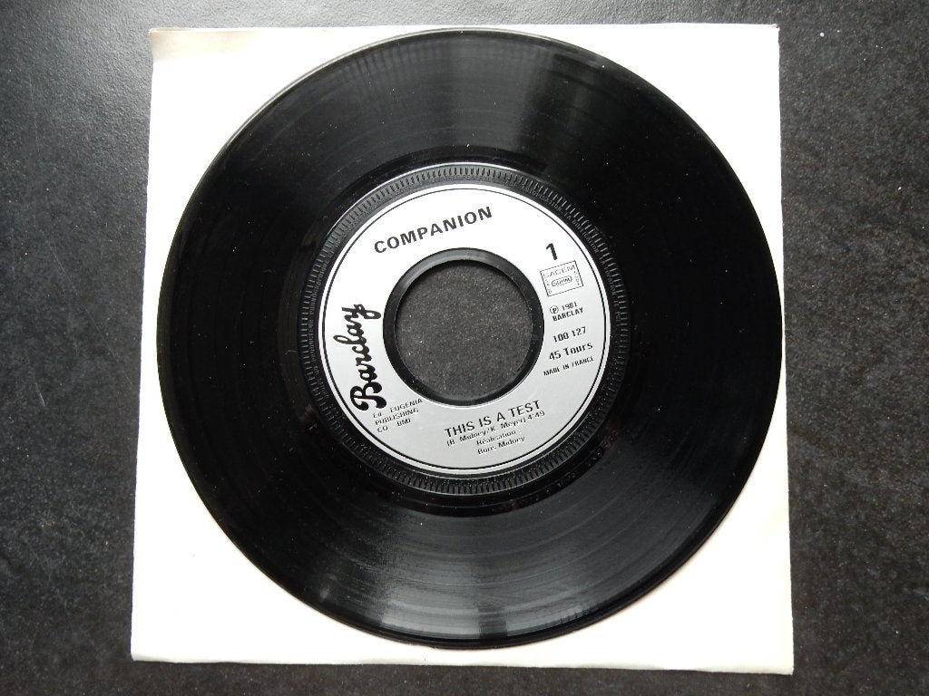 Companion - This is a test, Ophalen of Verzenden, Zo goed als nieuw, Pop