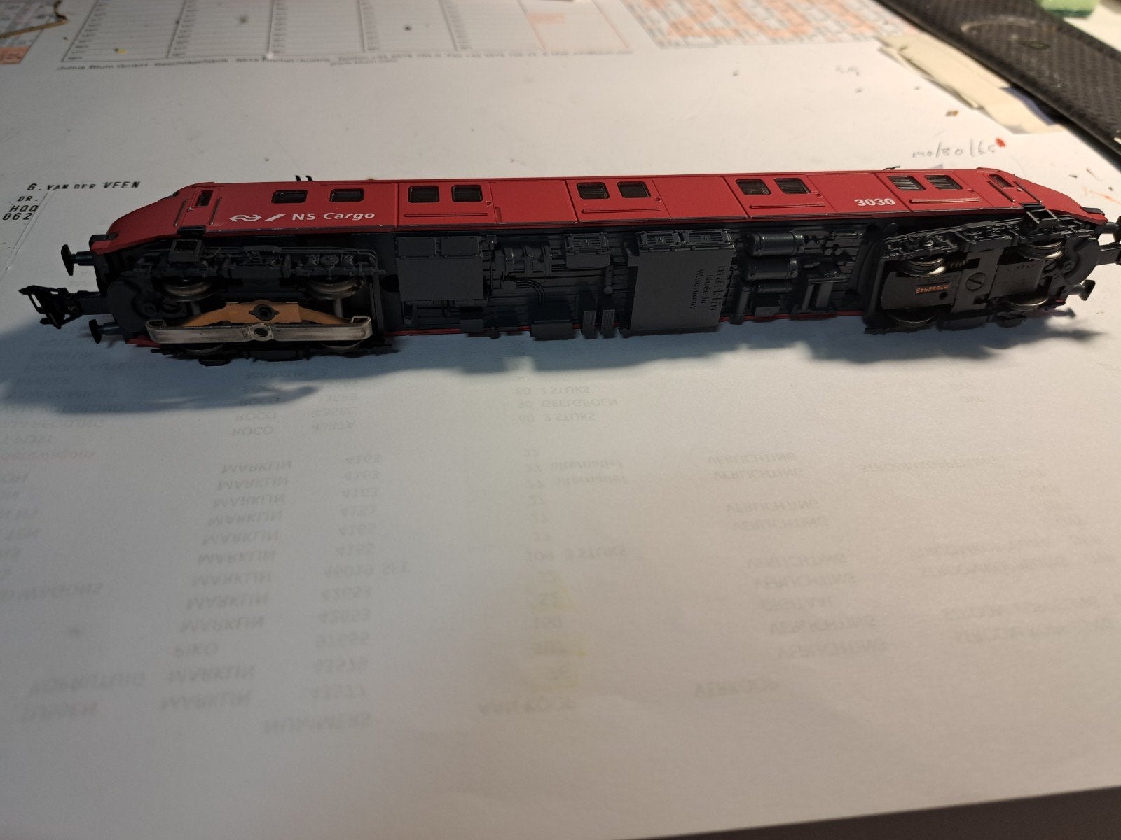 Märklin NS Cargo 3030 digitaal met Typhoon, Wisselstroom, Gebruikt, Locomotief, Ophalen of Verzenden