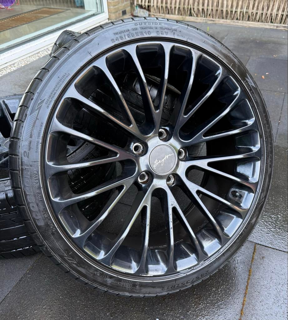 19 inch Breyton velgen met banden, antraciet/zwart, Overige, Gebruikt, Overige, Banden en Velgen