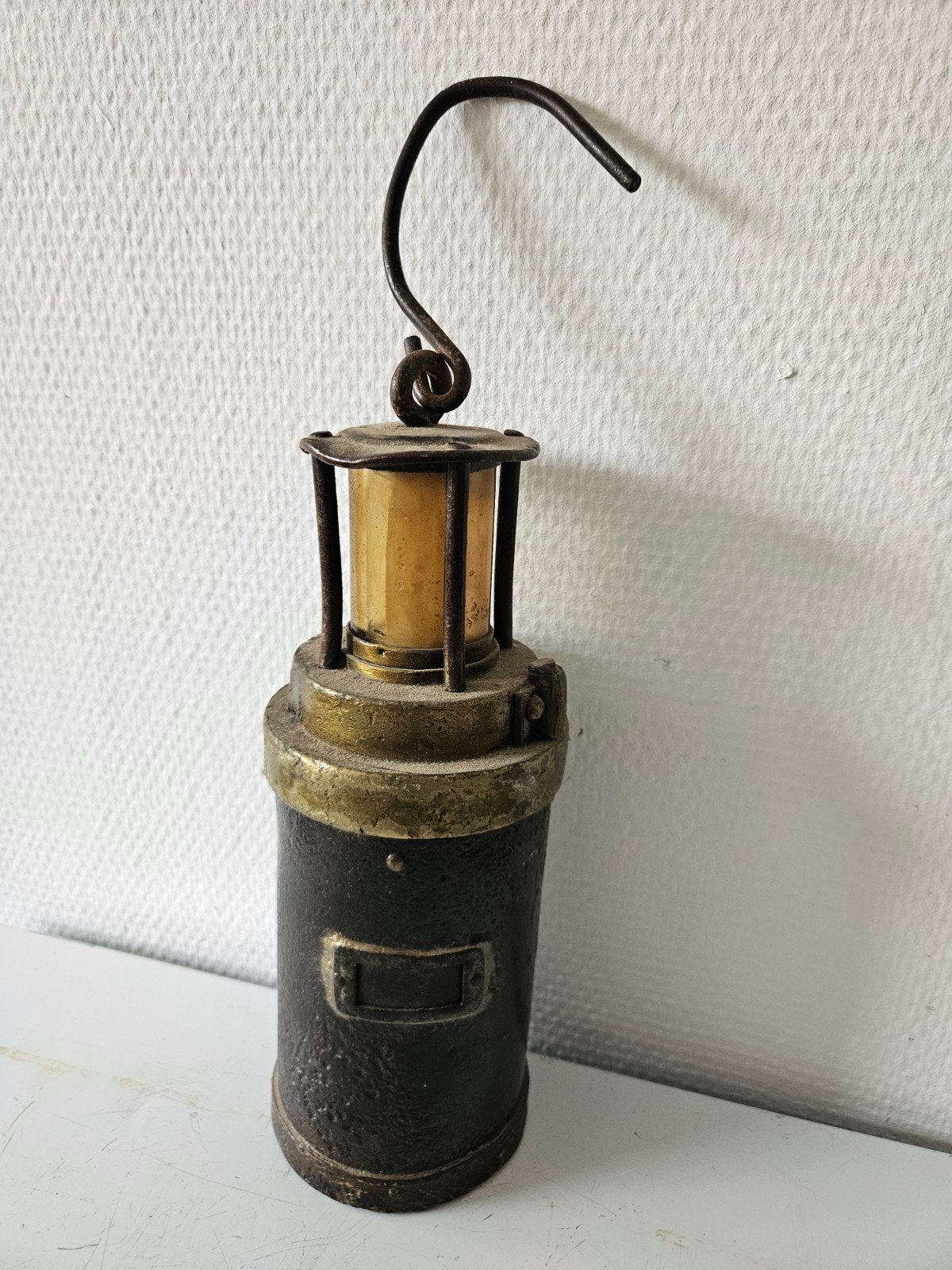 Antieke mijnlamp - Vintage mijnwerkerslamp, Ophalen of Verzenden