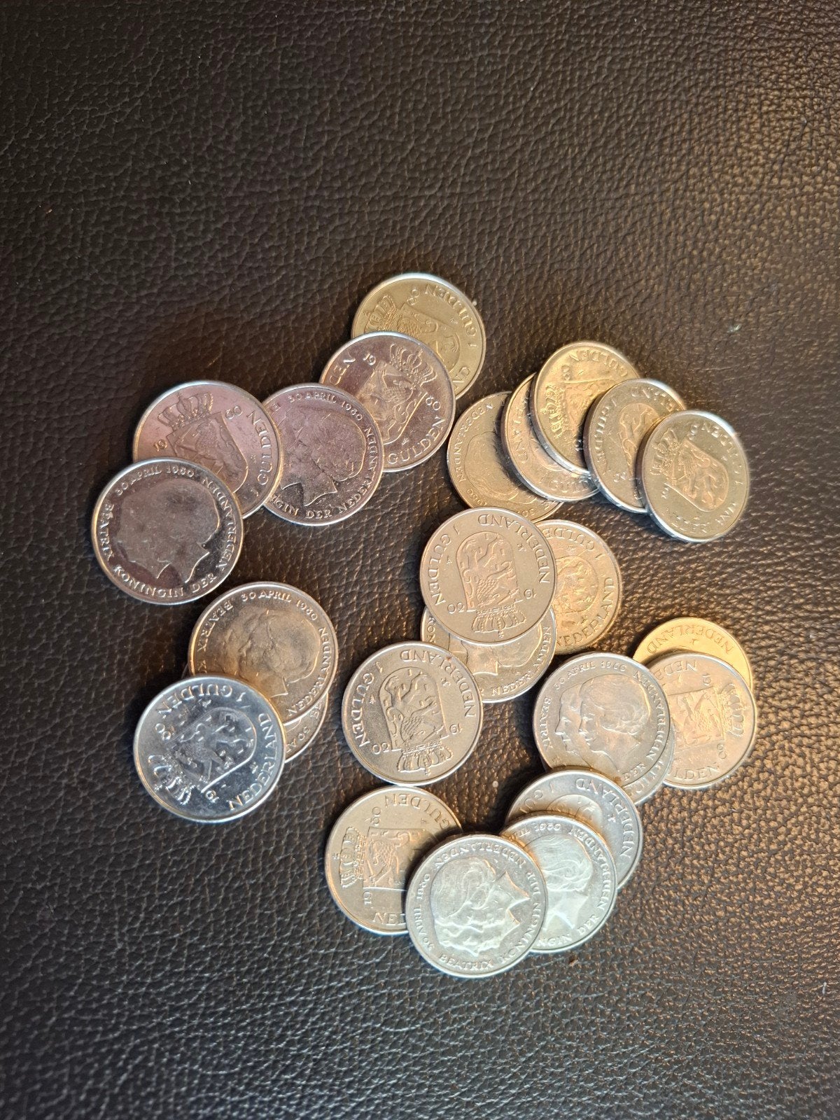 Verzameling 1 gulden munten 1980 Beatrix en Juliana, Ophalen