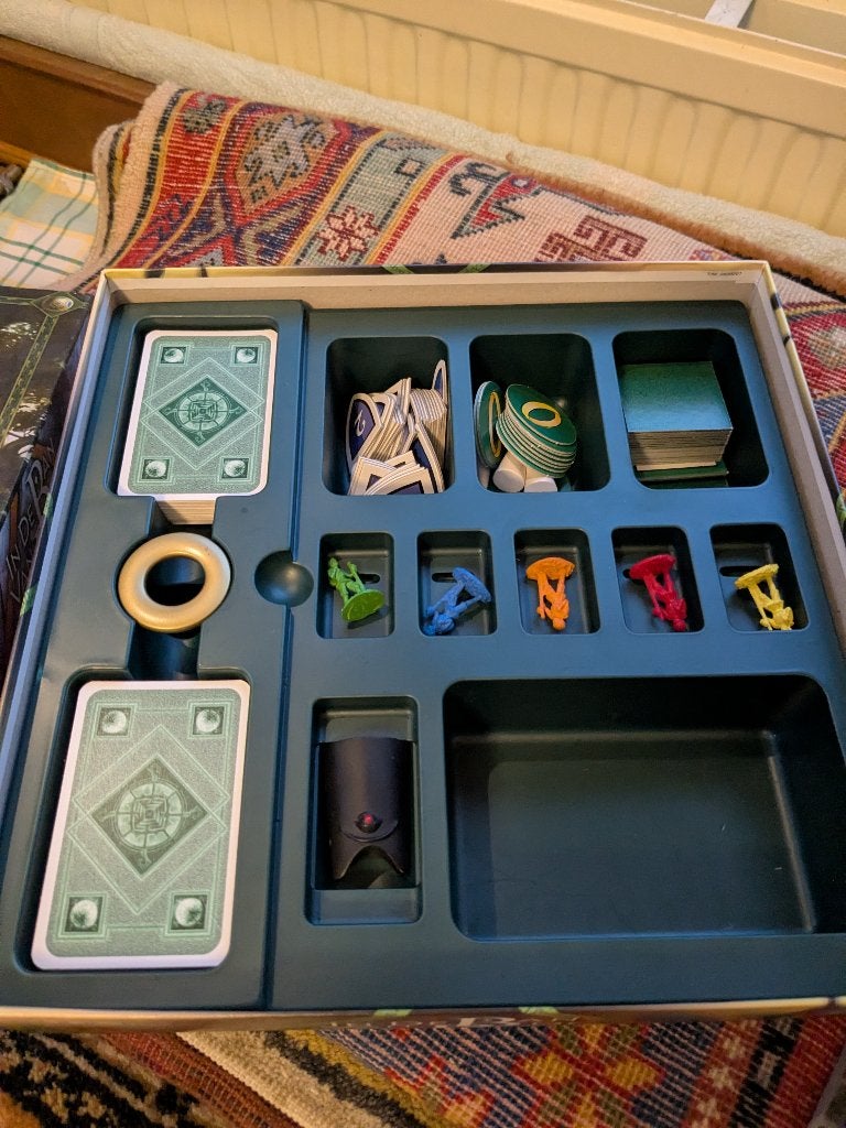 In de ban van de ring bordspel, Hobby en Vrije tijd, Ophalen of Verzenden, Zo goed als nieuw
