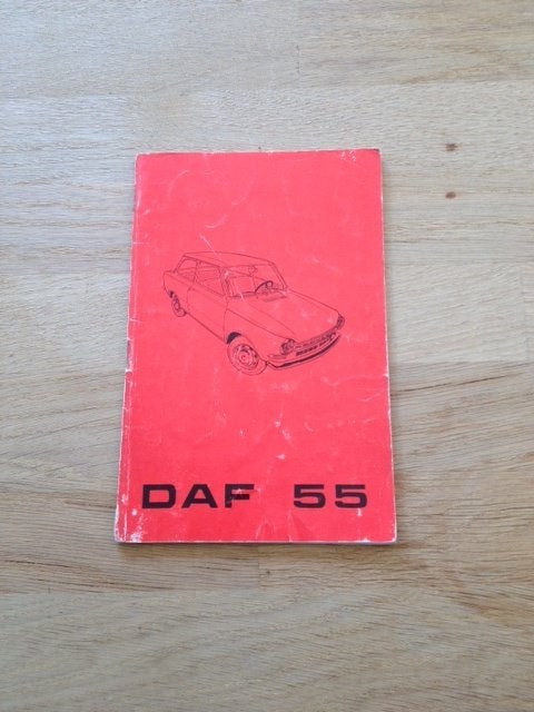 DAF 55 Instructieboekje - Origineel  1969   NL, Ophalen of Verzenden