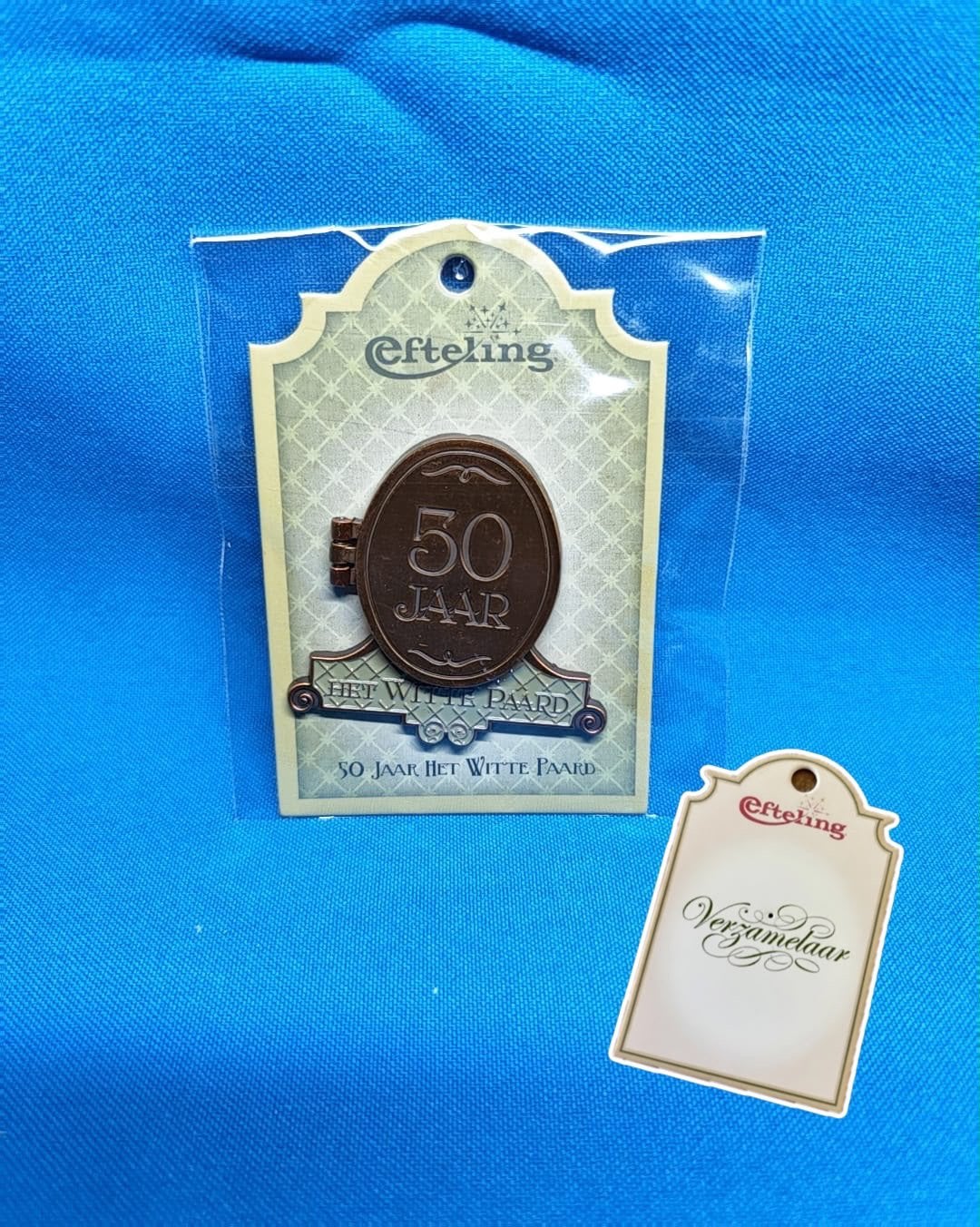 Efteling jubileum pin Witte Paard 50 jaar nieuw!, Ophalen of Verzenden, Nieuw, Button of Speldje