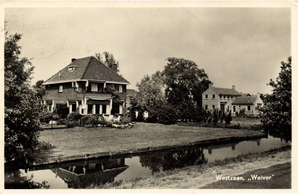Westzaan, Weiver - 1957 gelopen, Ophalen of Verzenden, Voor 1920, Gelopen, Noord-Brabant