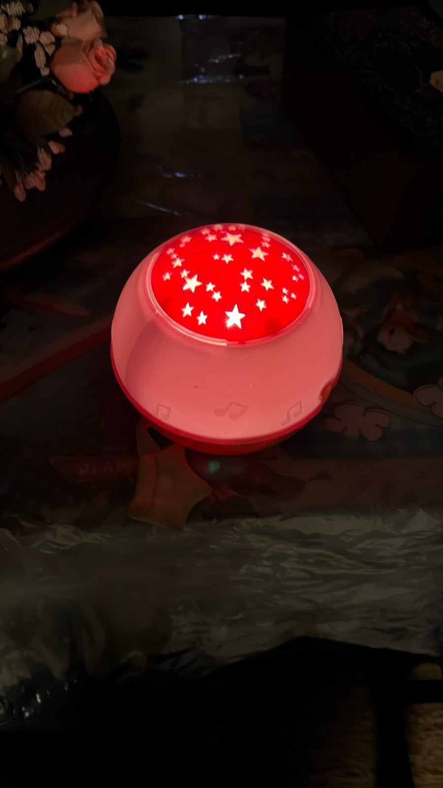 Sterrenprojector met muziek voor babykamer, Ophalen of Verzenden, Zo goed als nieuw