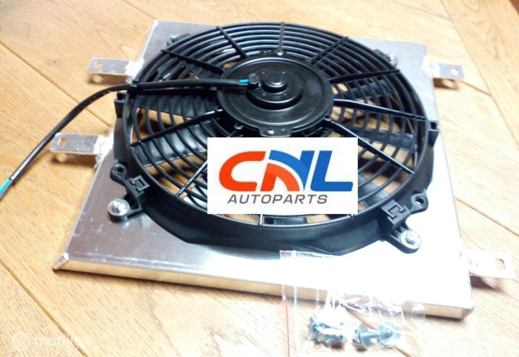 Radiator & Shroud & Fan Honda Civic EG EK D15 D16 28mm, Auto-onderdelen, Nieuw, Ophalen of Verzenden