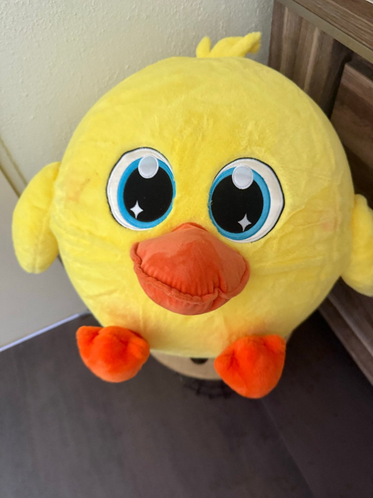 Grote gele kuiken knuffel met grote ogen, Ophalen, Geel, Overige typen, Zo goed als nieuw