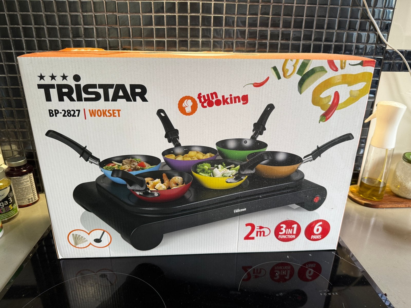Tristar BP-2827 Wokset - 3-in-1 Wok, Bakplaat & Crêpe Maker, Ophalen of Verzenden, Nieuw