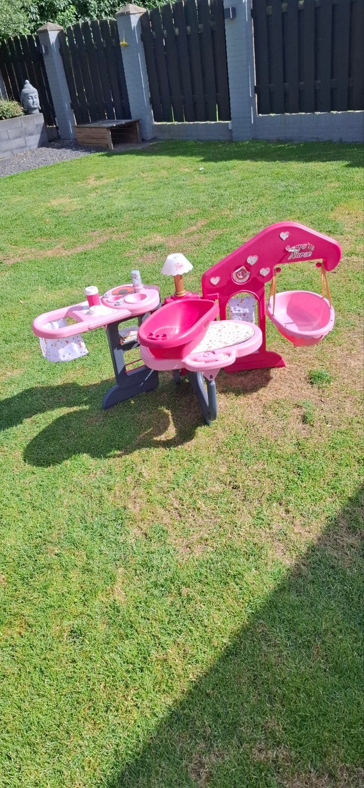 Smoby Baby Nurse speelset met badje en verzorgingstafel, Ophalen, Gebruikt, Meisje